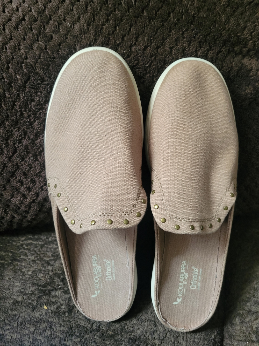 Koolaburra by UGG Darcee Ortholite Canvas Studded Slip On Shoes